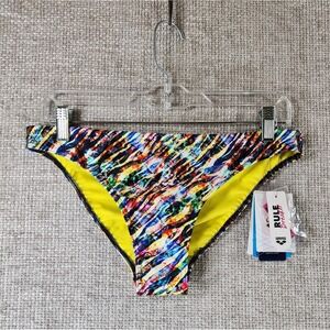 Arena Rule Breaker MaxLife Bikini Bottom Womens XL Black Multicolor NWT